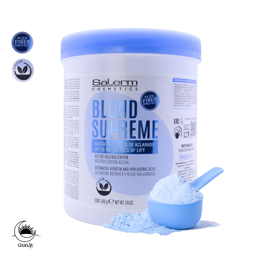 salerm-blond-supreme پودر دکلره سالرم مدل بلوند سوپر می Salerm Blond Supreme