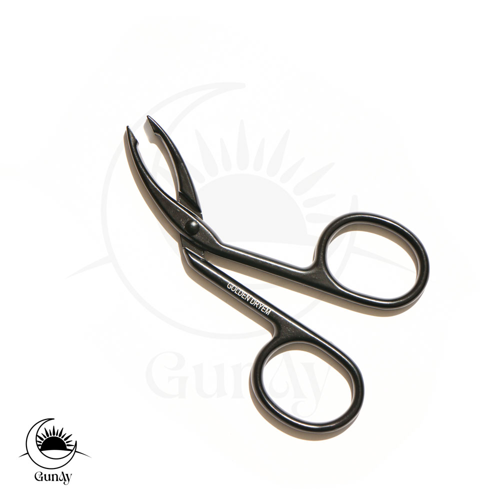 موچین قیچی تیتانیومی مشکی Golden Dryem